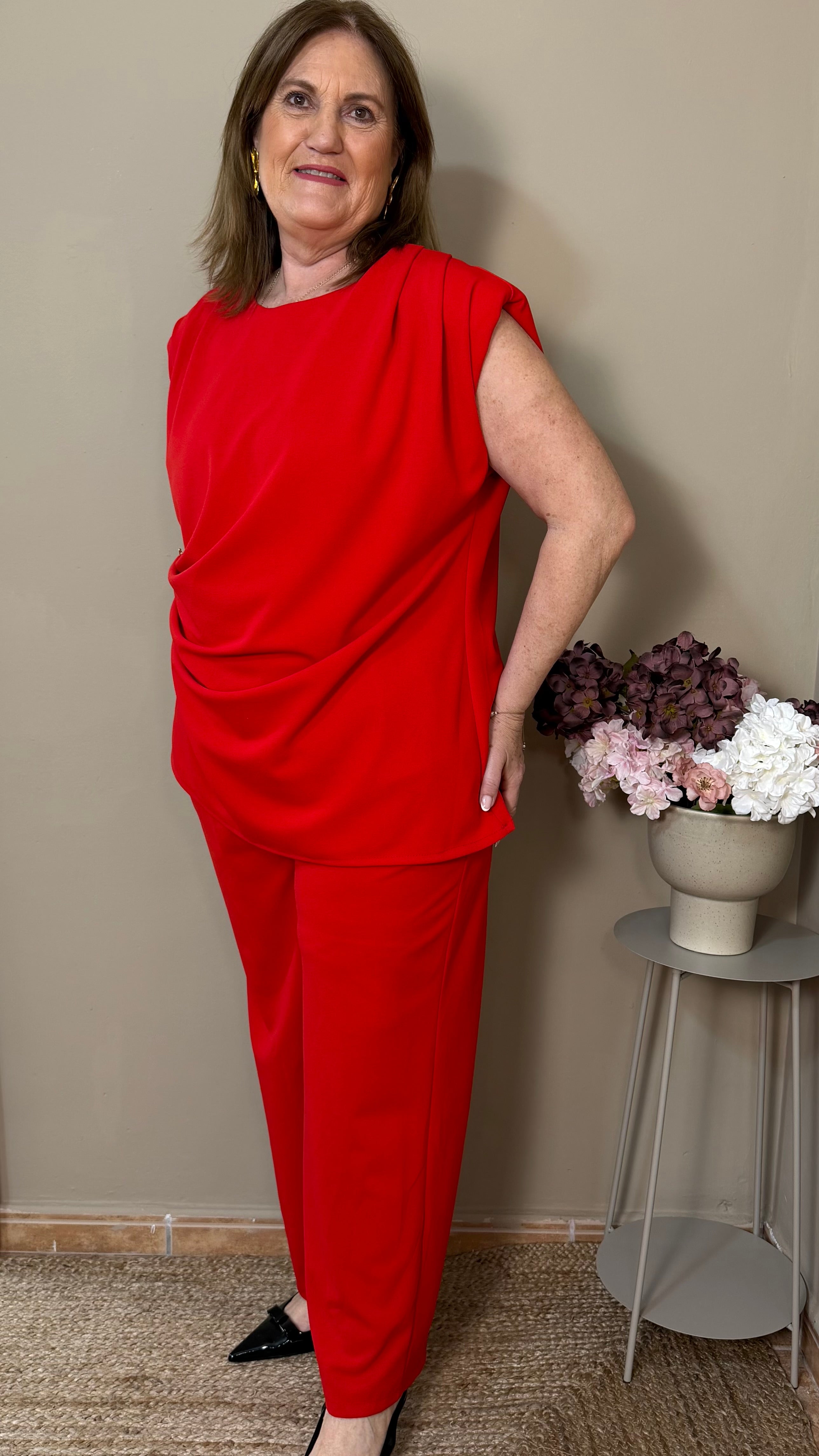 Conjunto Carmela rojo
