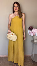 Vestido Minerva mostaza