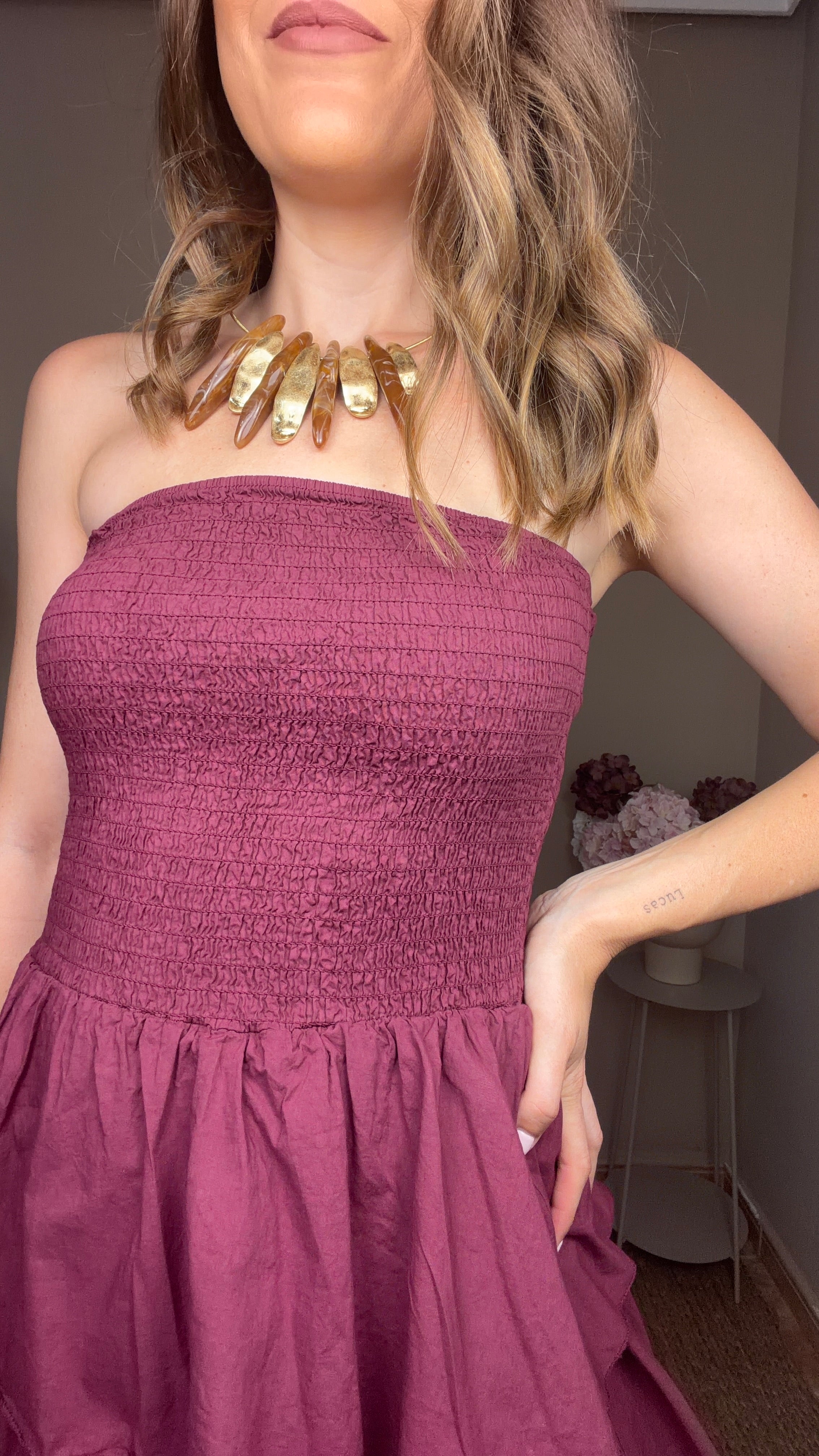 Vestido Sevilla Granate
