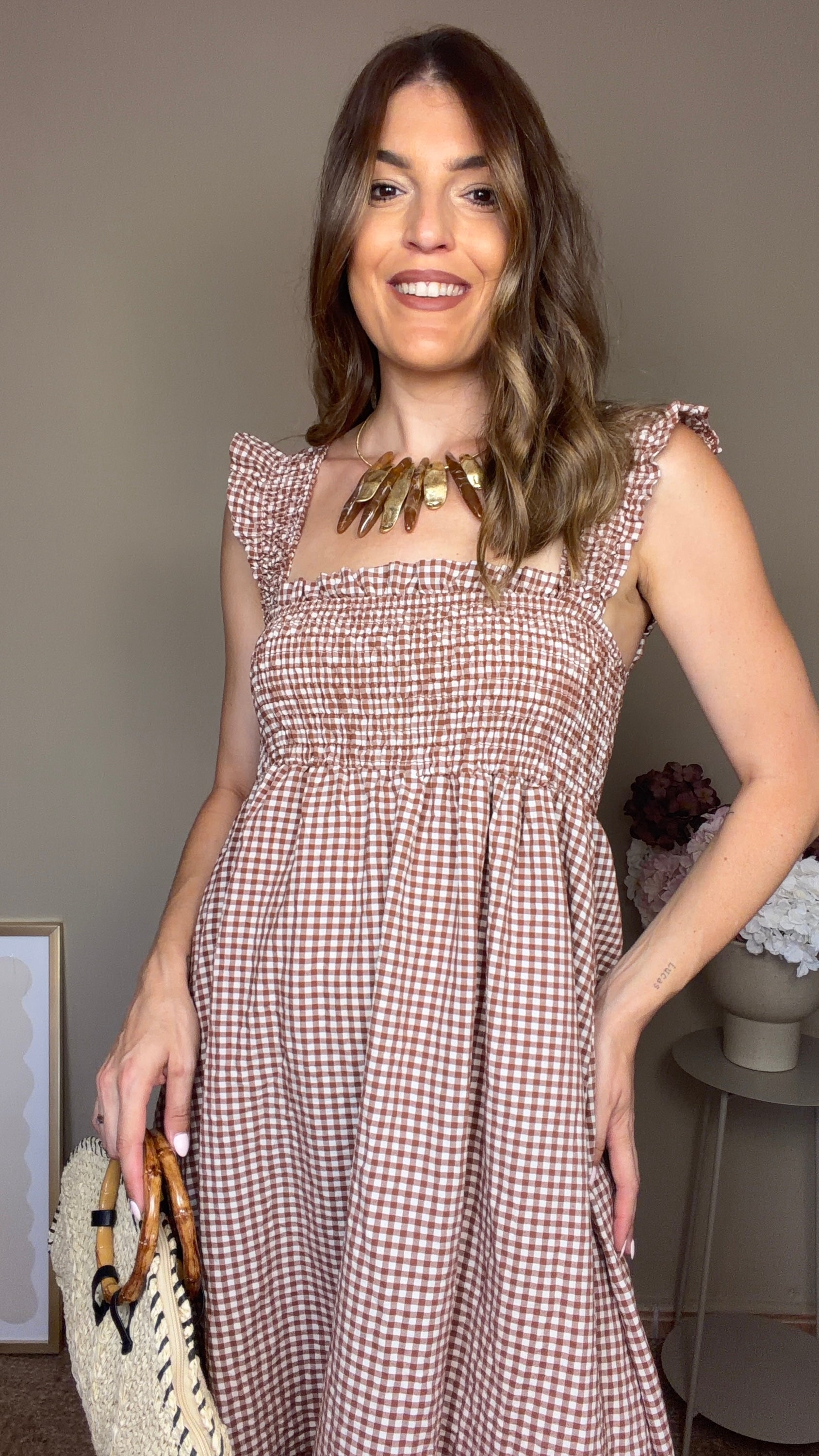 Vestido Alma marrón