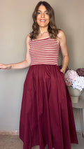 Vestido Nala burdeos