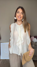 Blusa Teo beige
