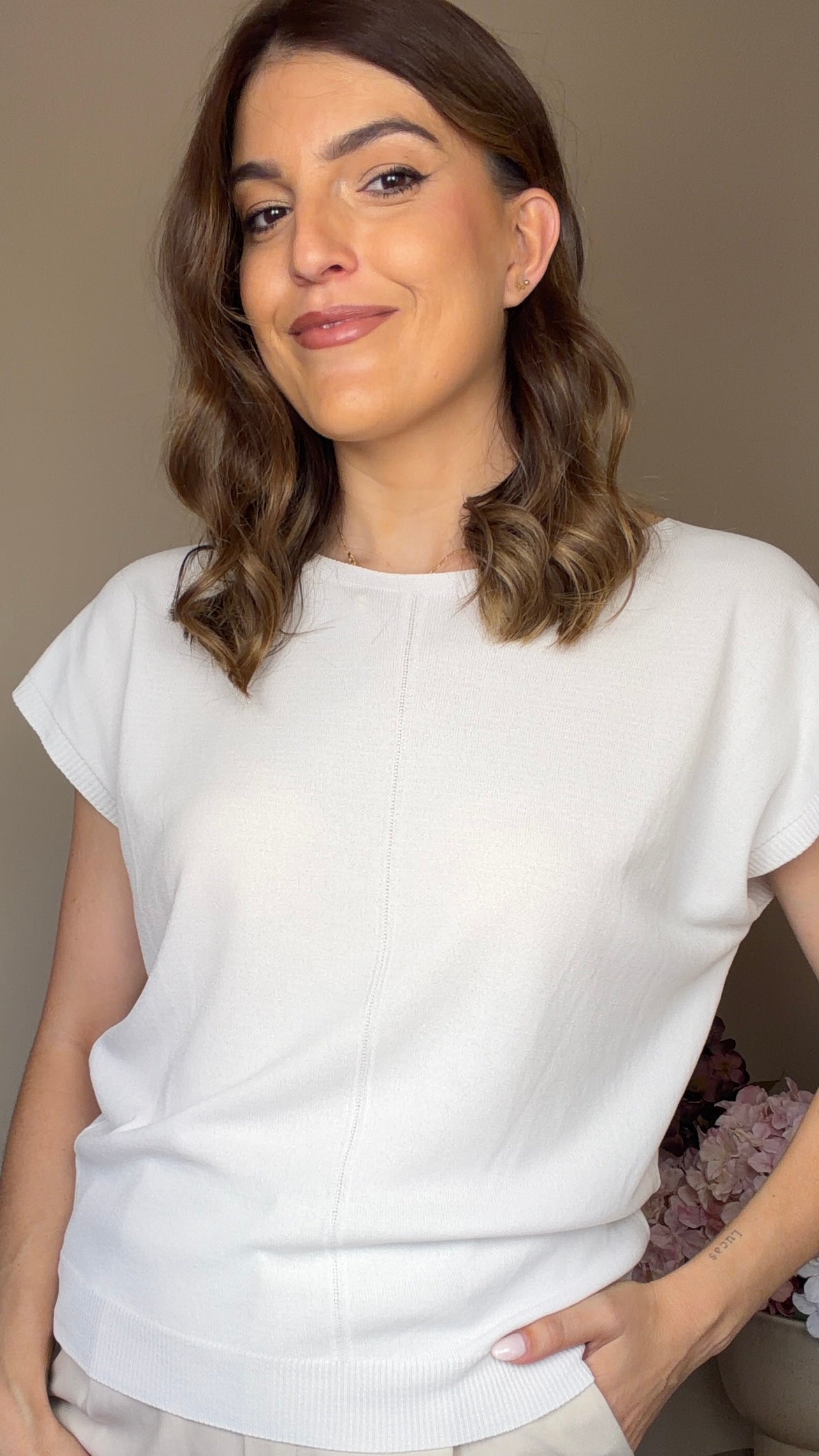 Camiseta Básica punto blanco