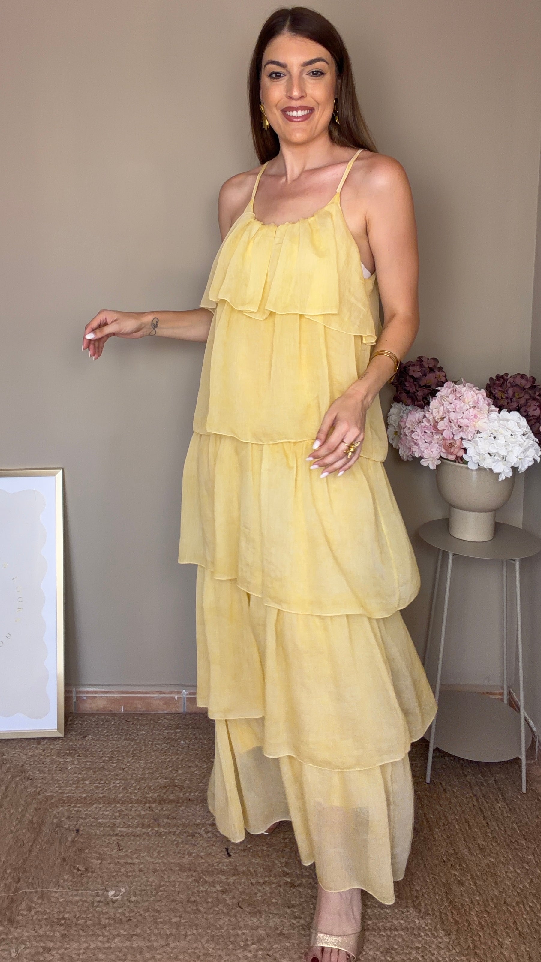 Vestido Bella amarillo
