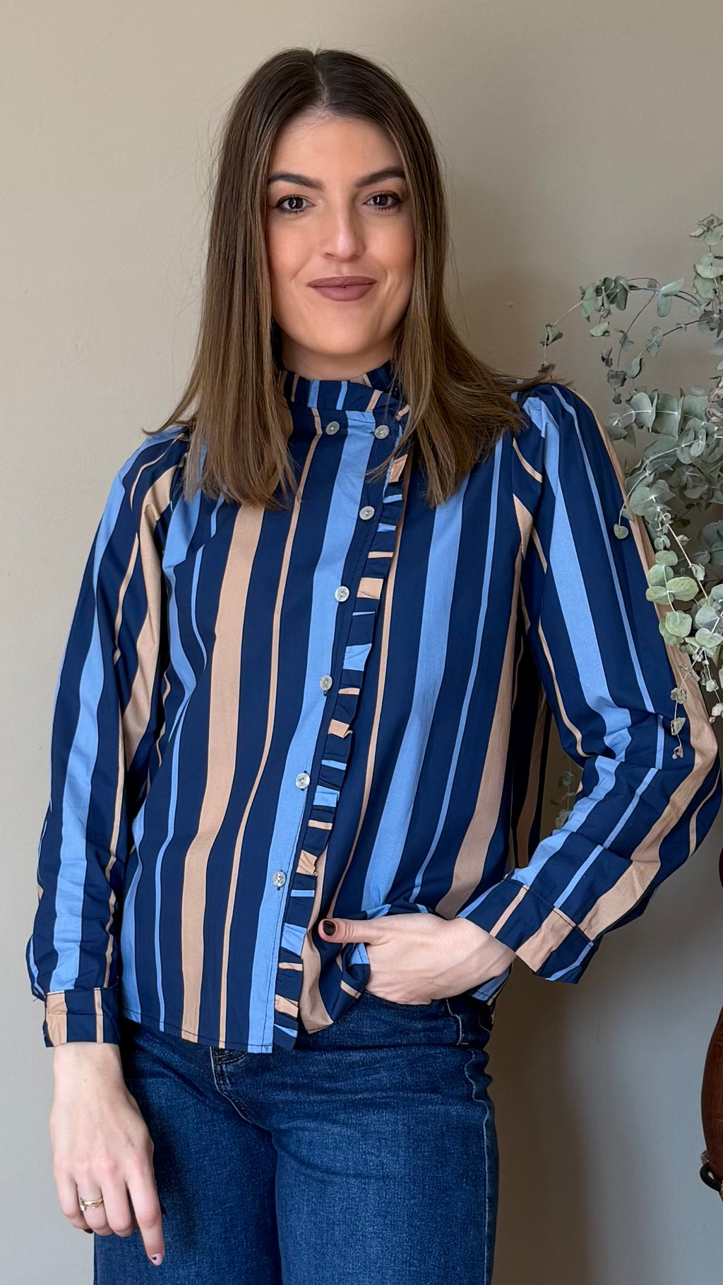 Blusa Amapola azul