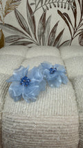 Pendiente Flor Azul