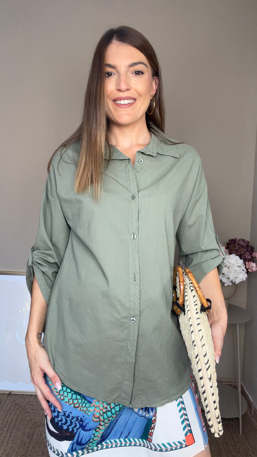 Camisa Julia kaki