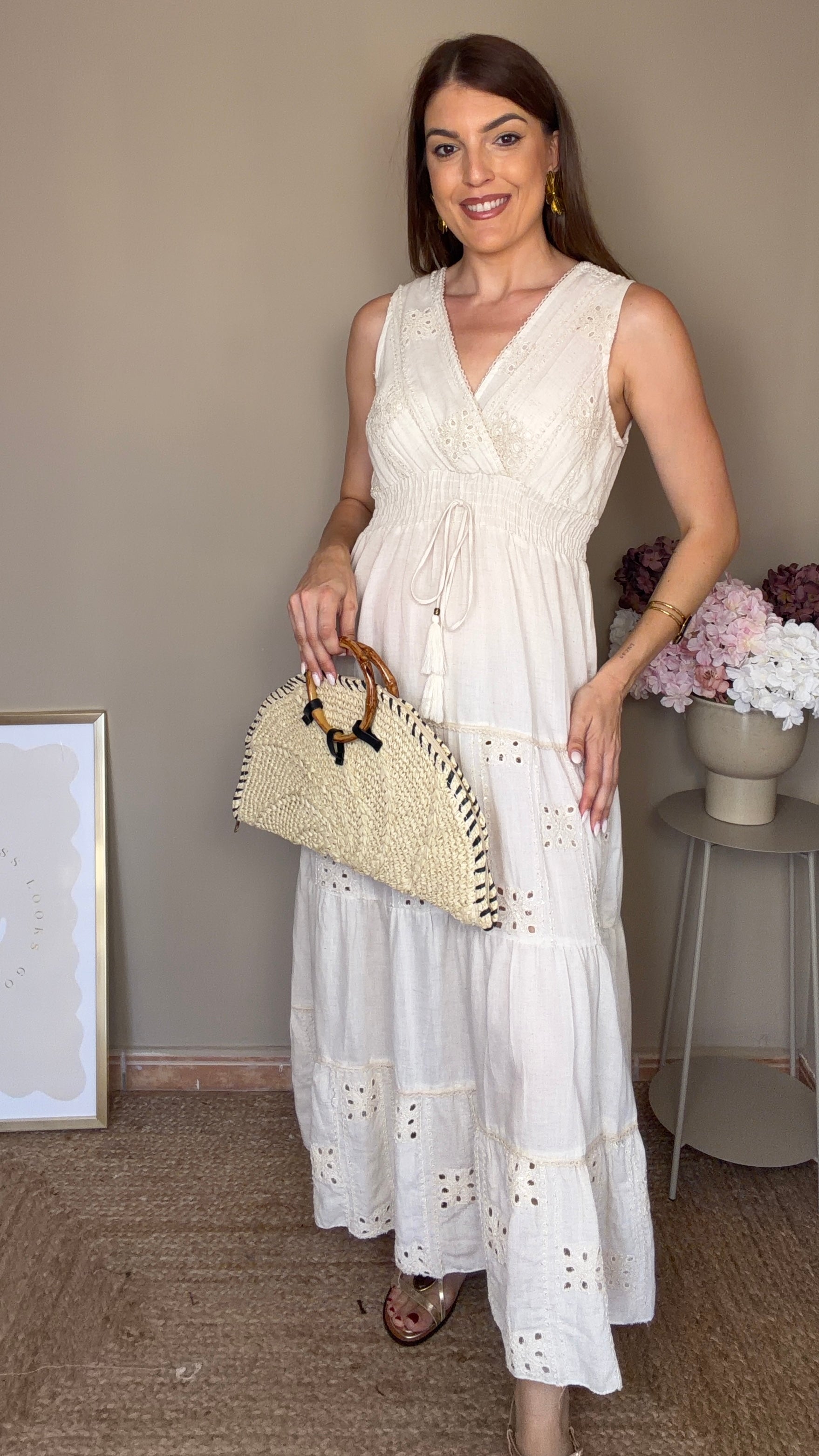 Vestido Piscis beige