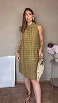Vestido Salma kaki