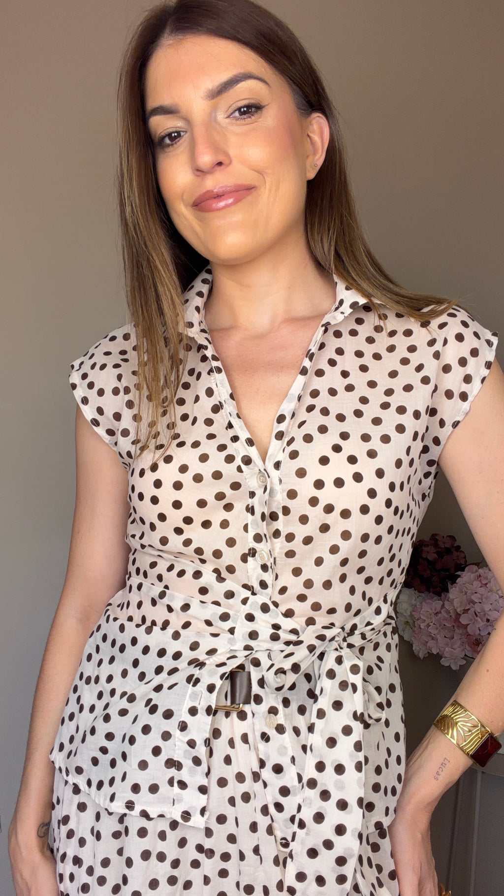 Blusa Manuela beige