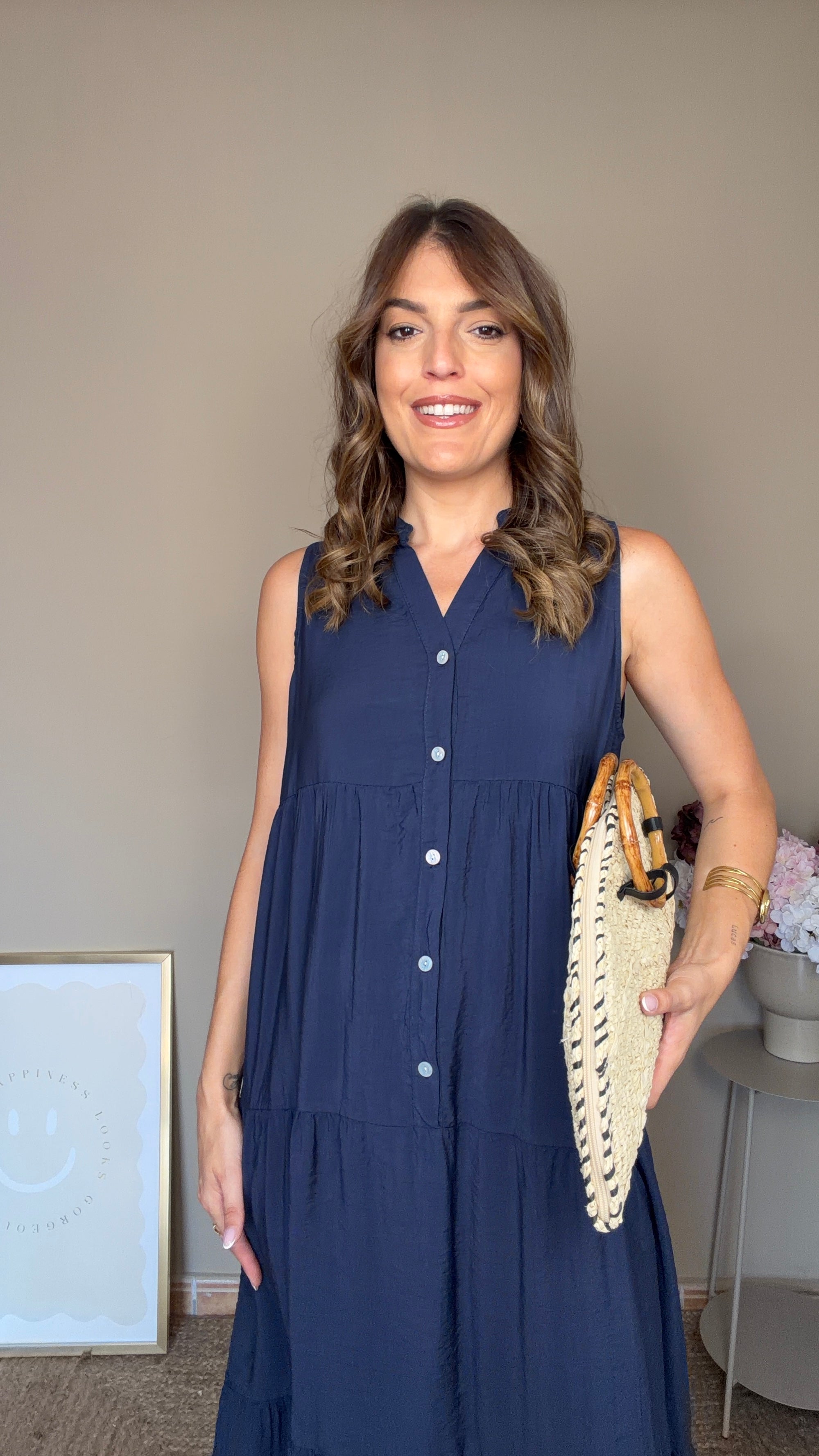 Vestido Camisero Azul