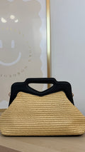 Bolso rafia negro