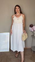 Vestido Lisa beige