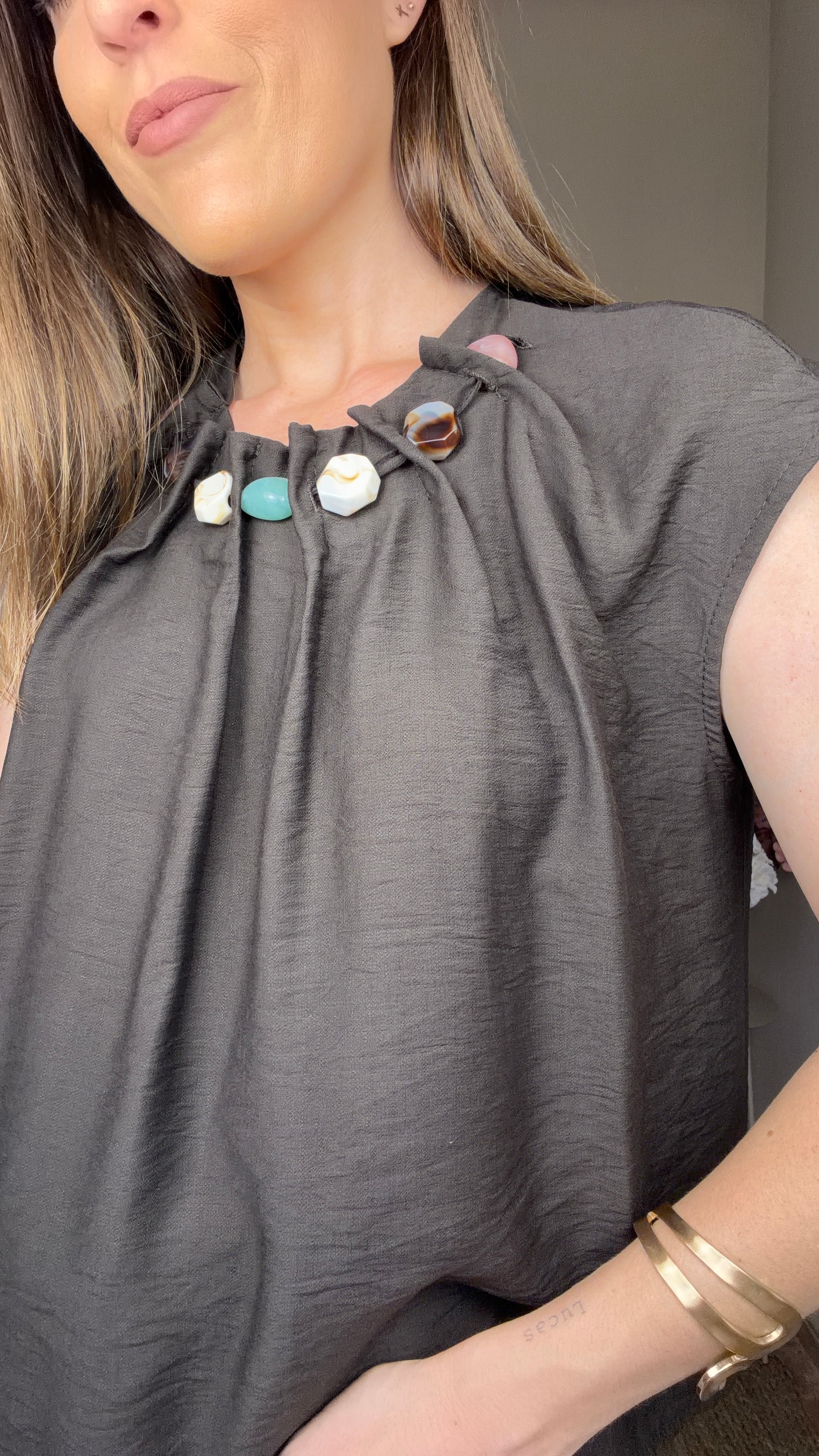 Blusa Capri marrón
