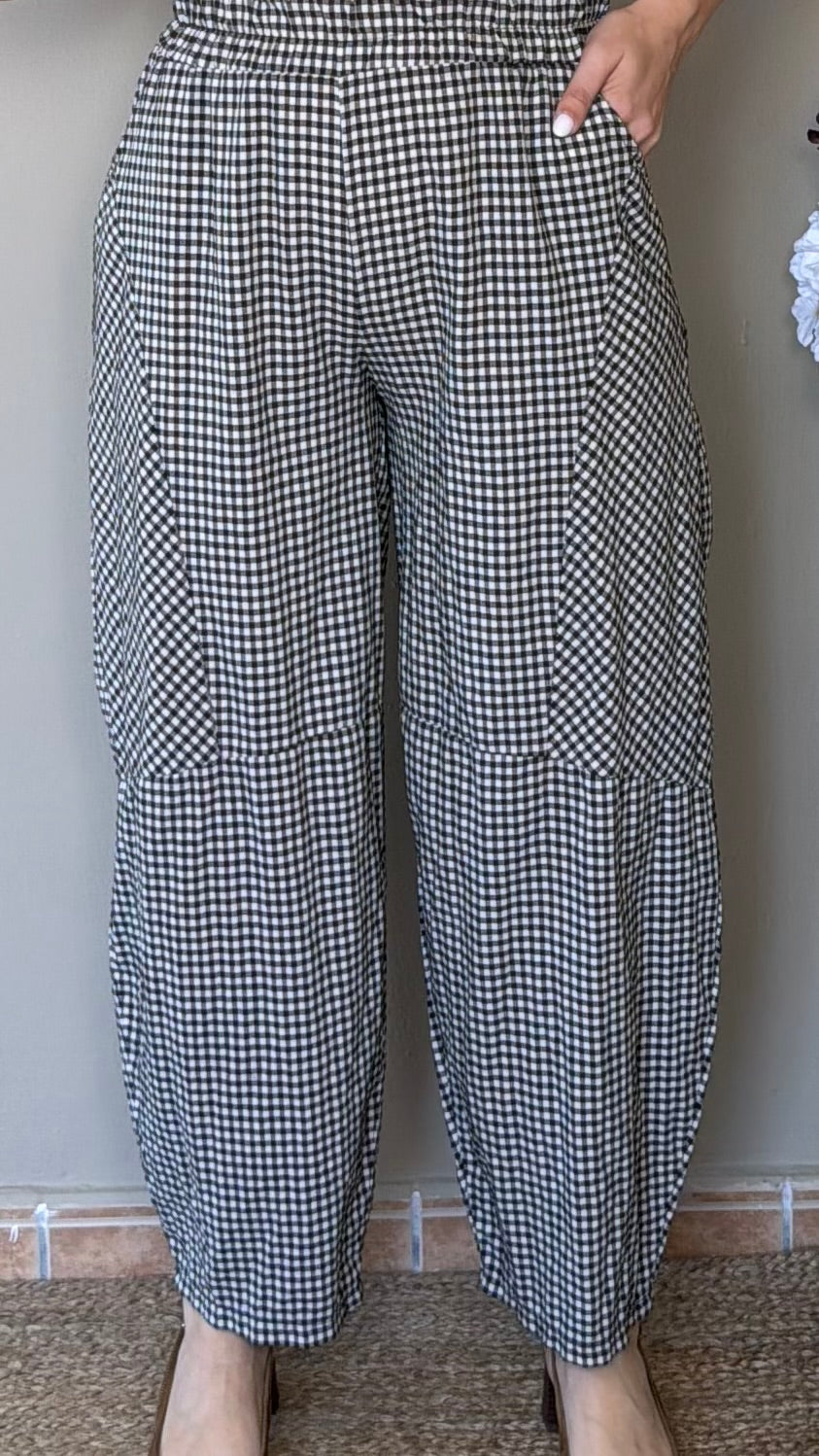 Pantalón Vichy marrón