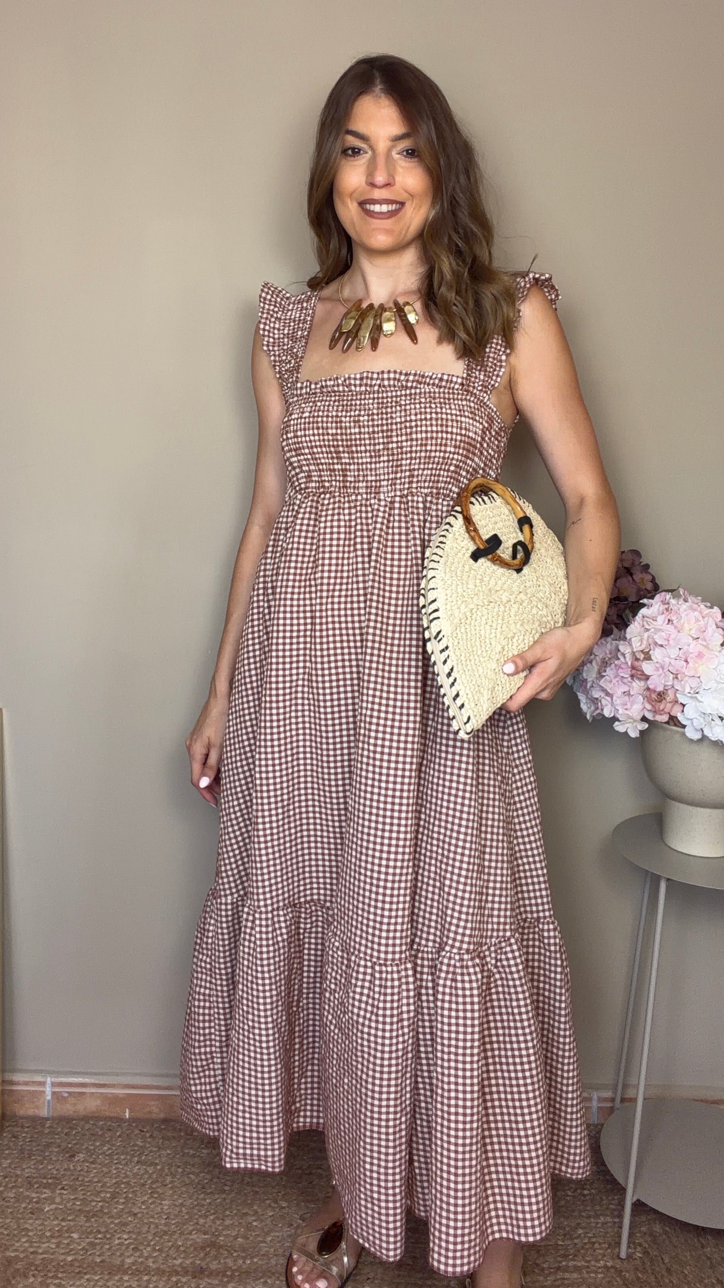 Vestido Alma marrón