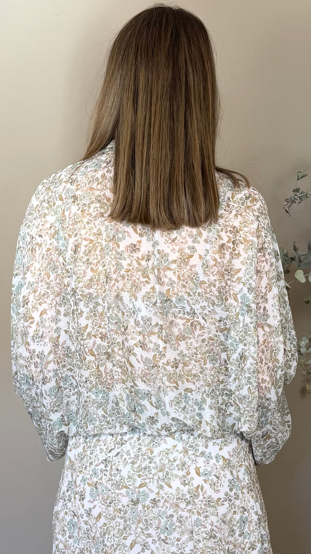 Blusa Flor verde
