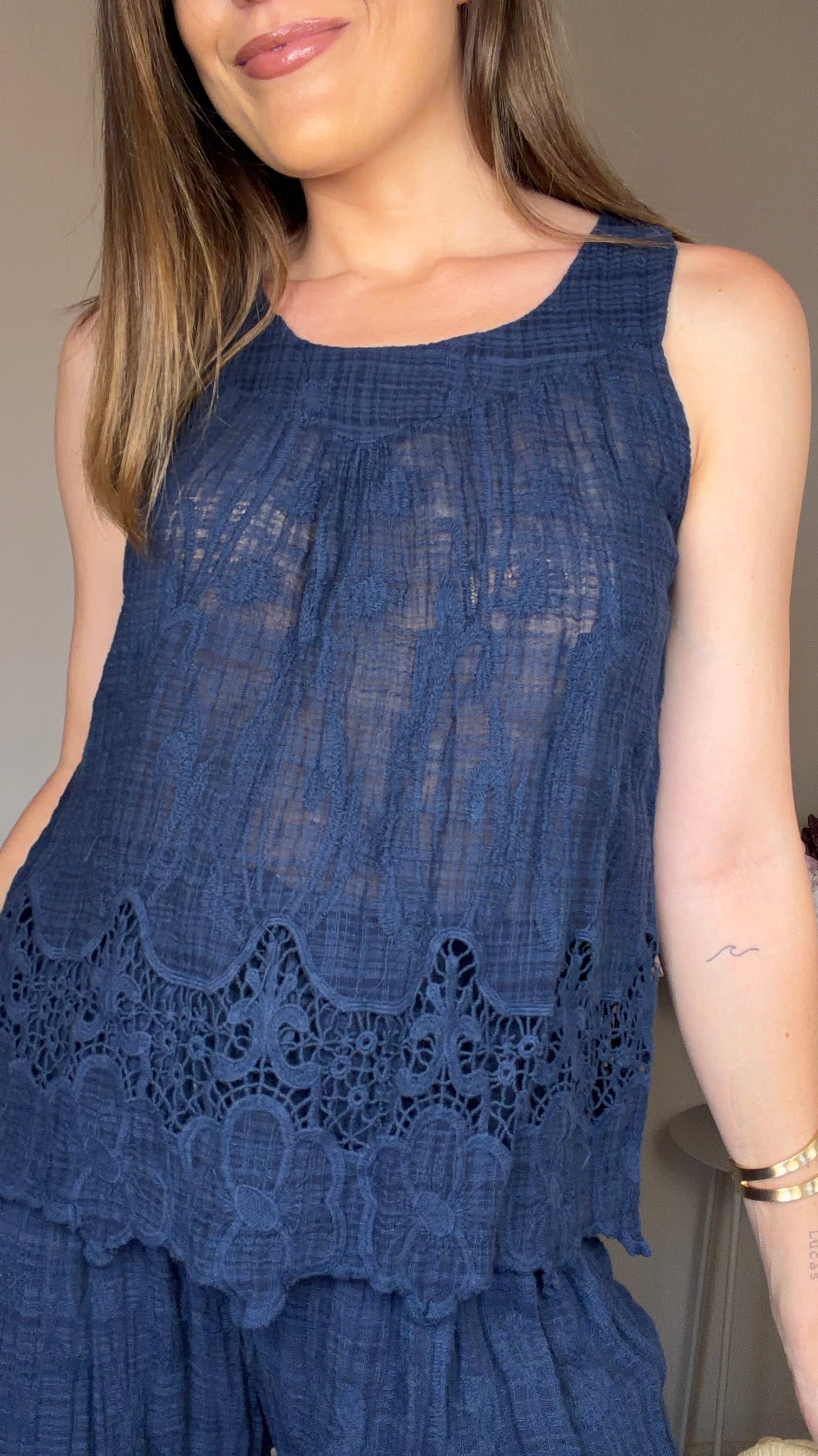 Blusa Andrea azul