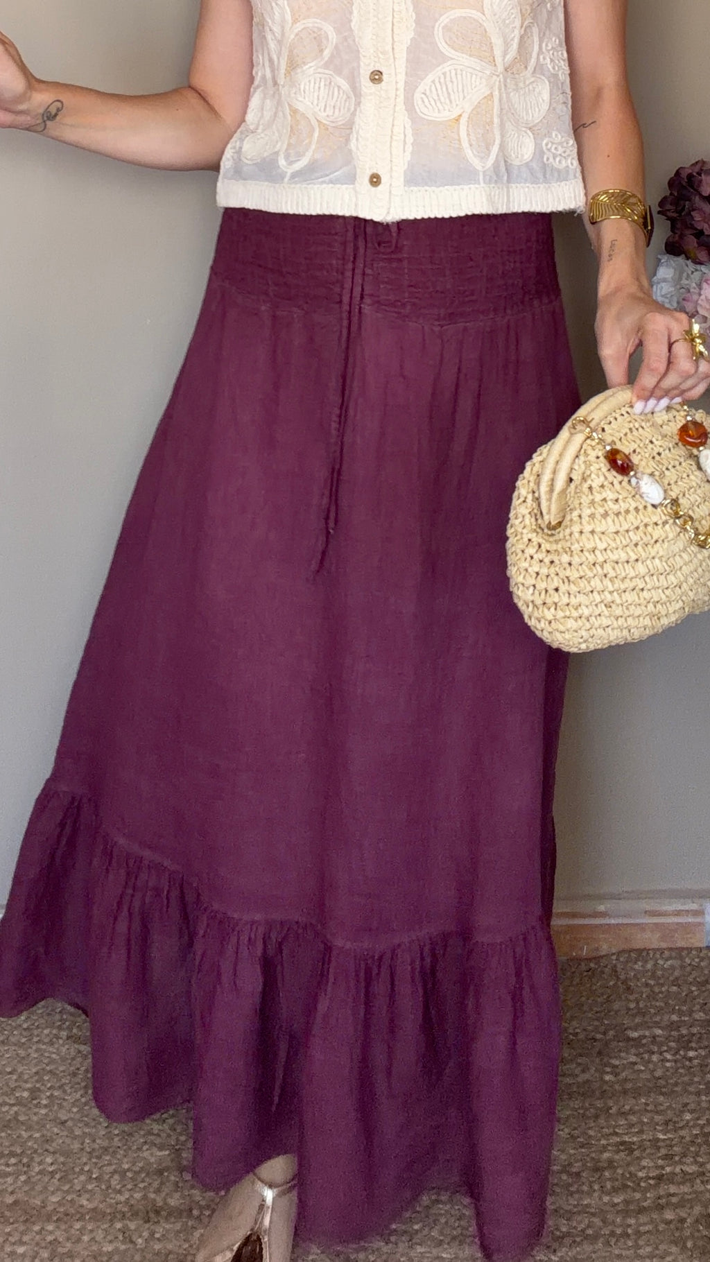 Falda Violeta morado