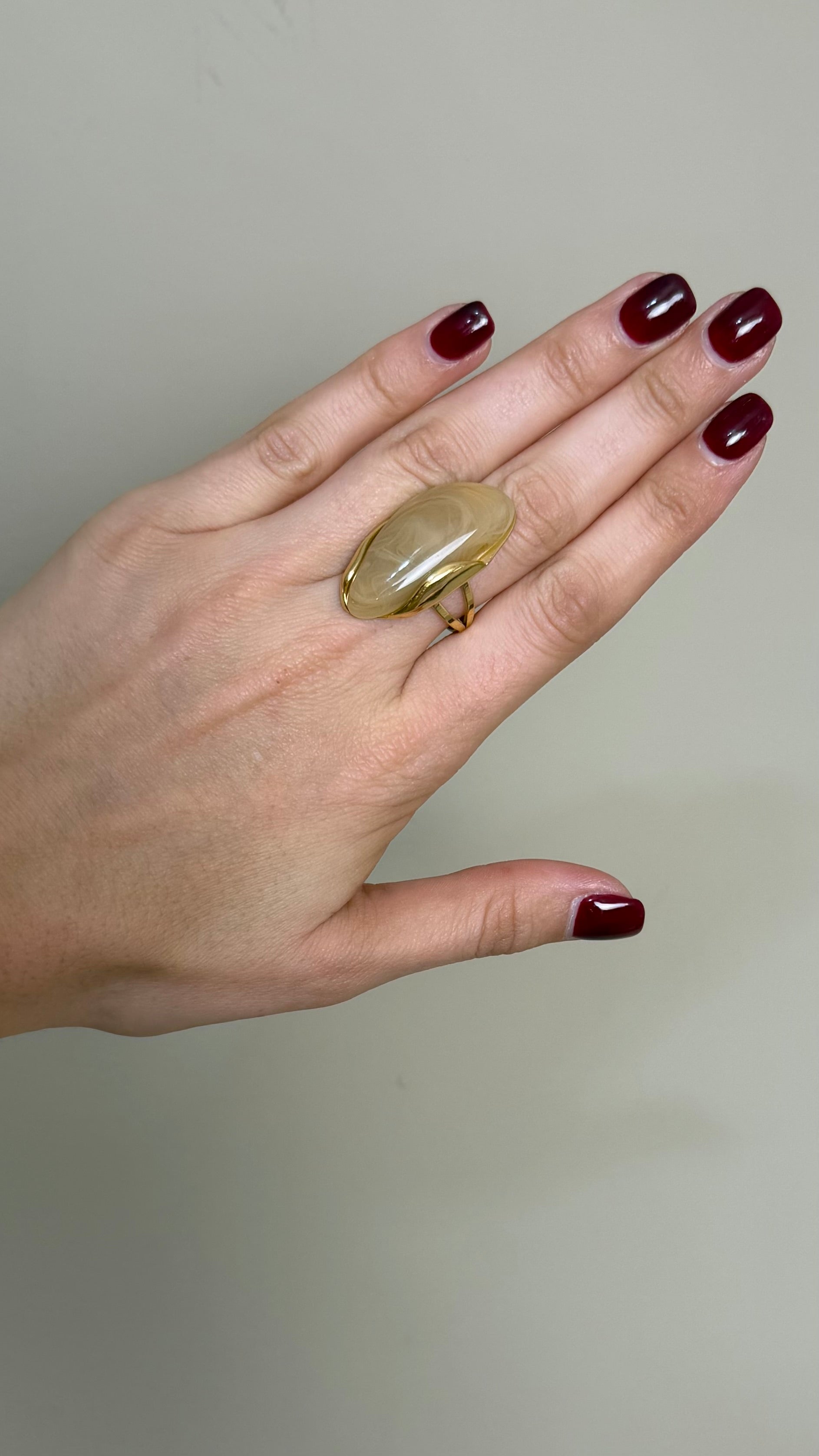 Anillo Calea beige