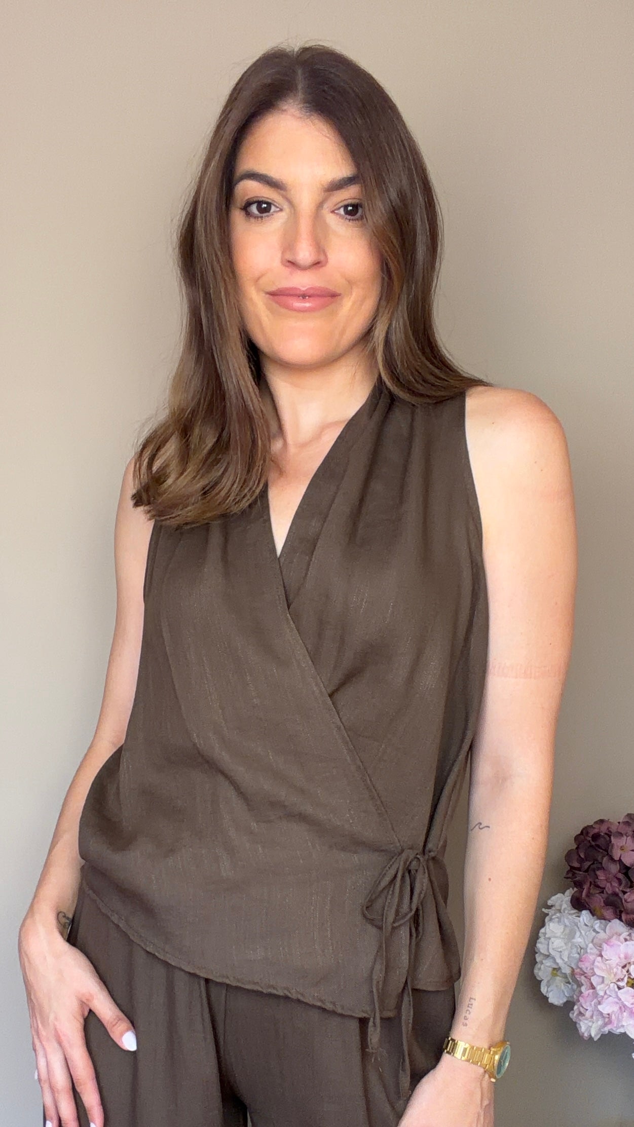 Blusa Ana marrón
