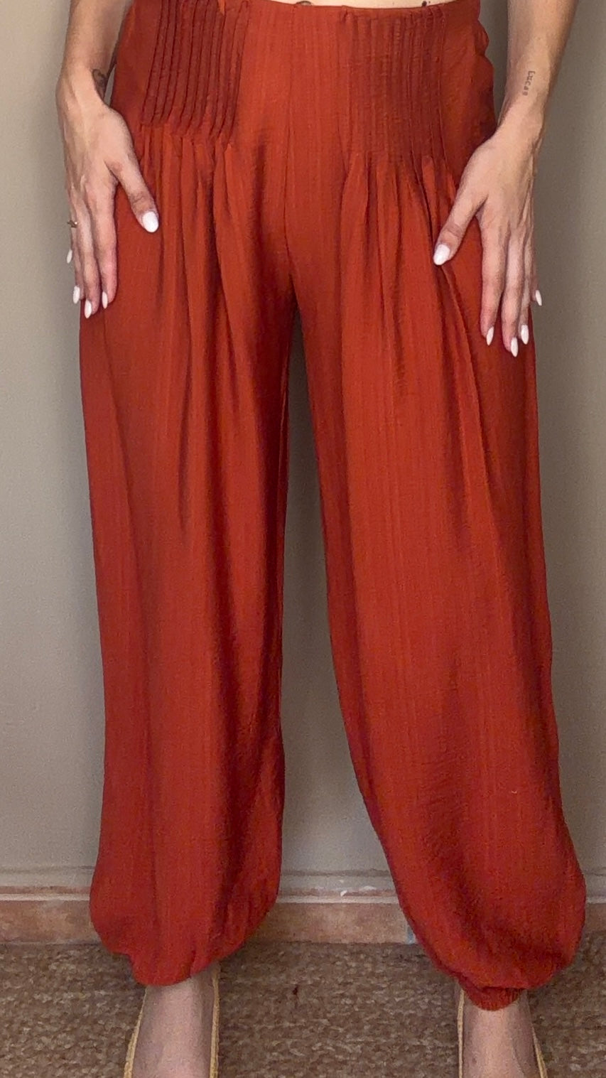 Pantalón Galicia teja