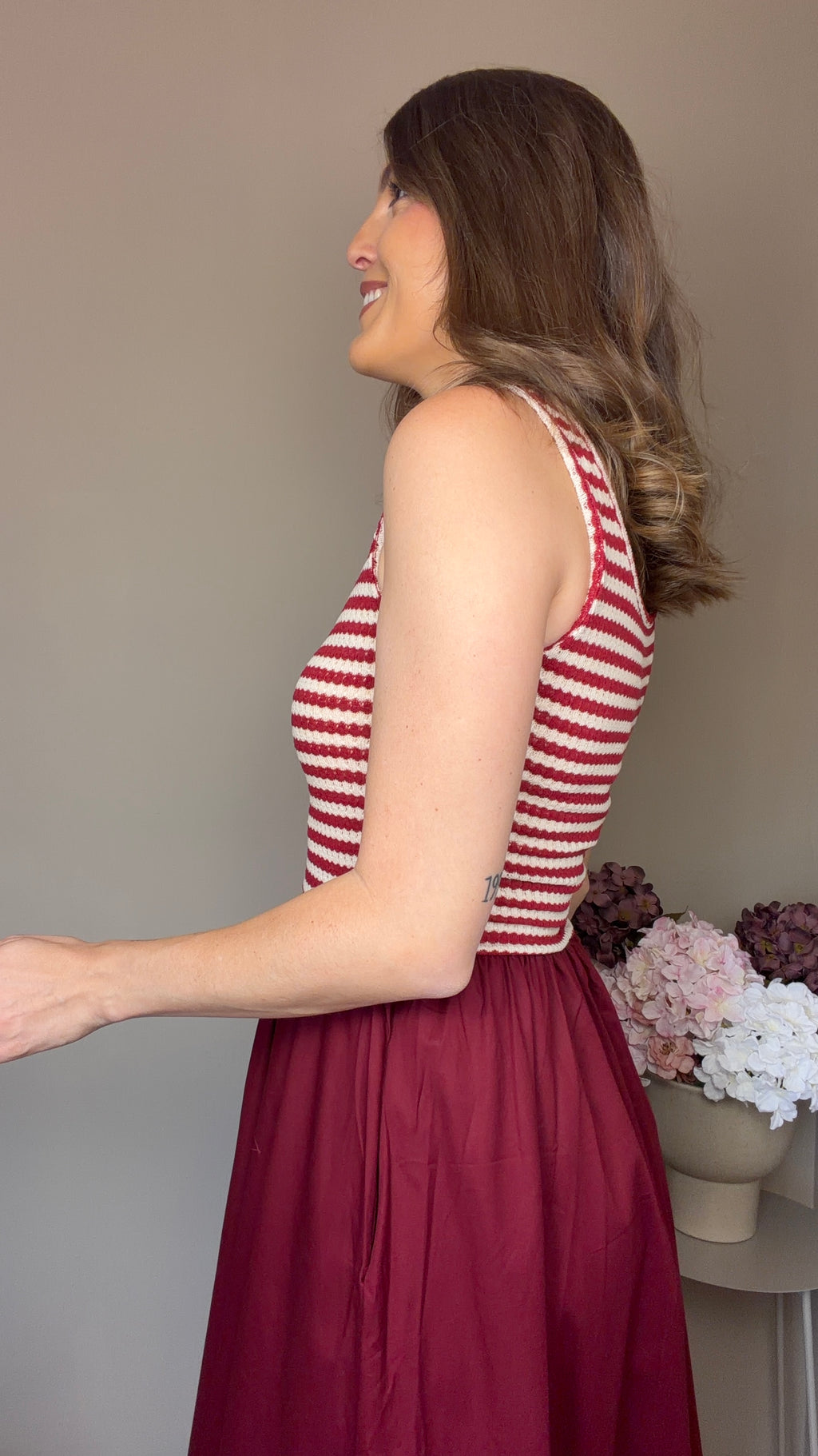 Vestido Nala burdeos