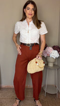 Pantalón Brisa teja