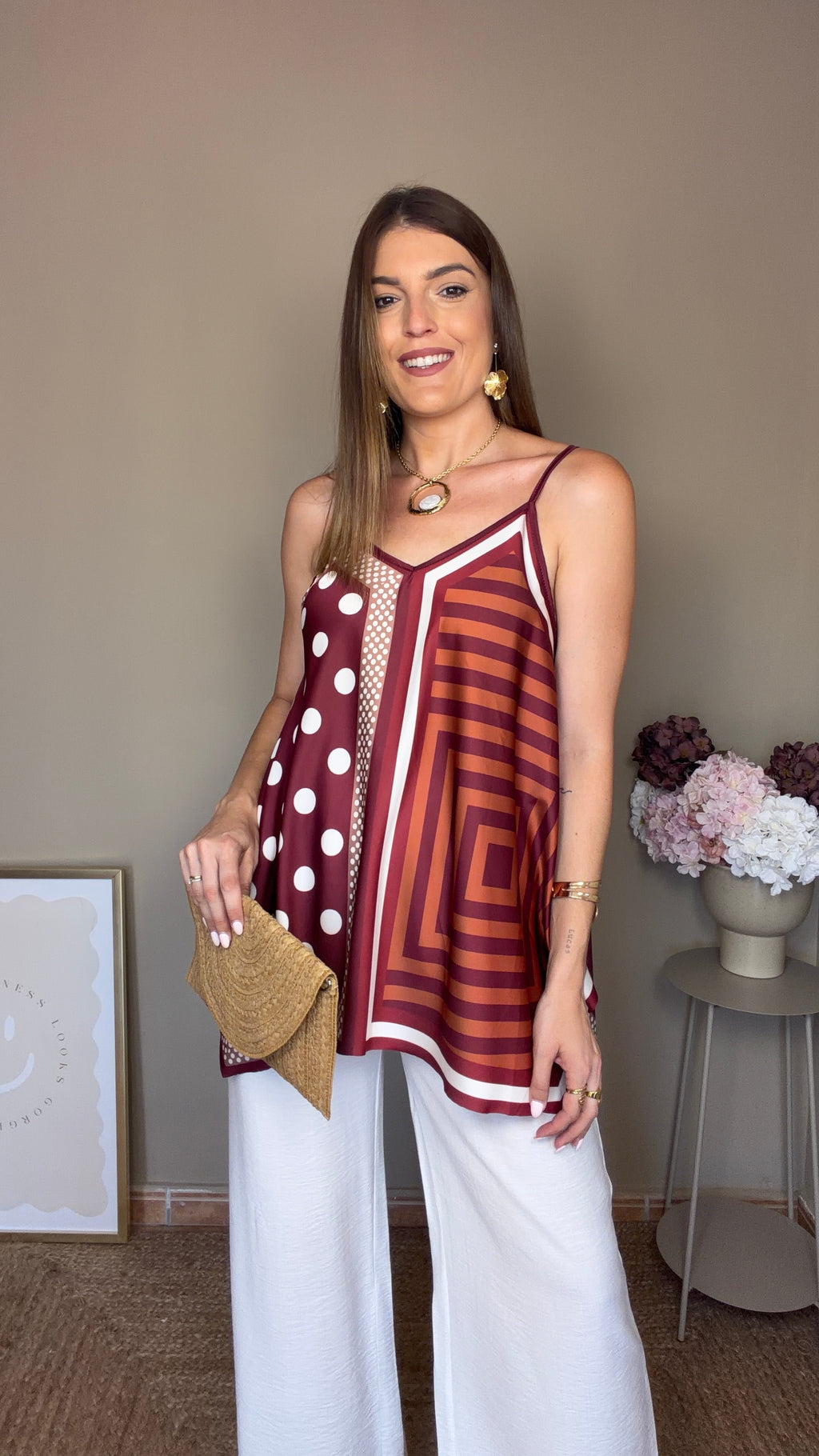 Blusa Pañuelo granate