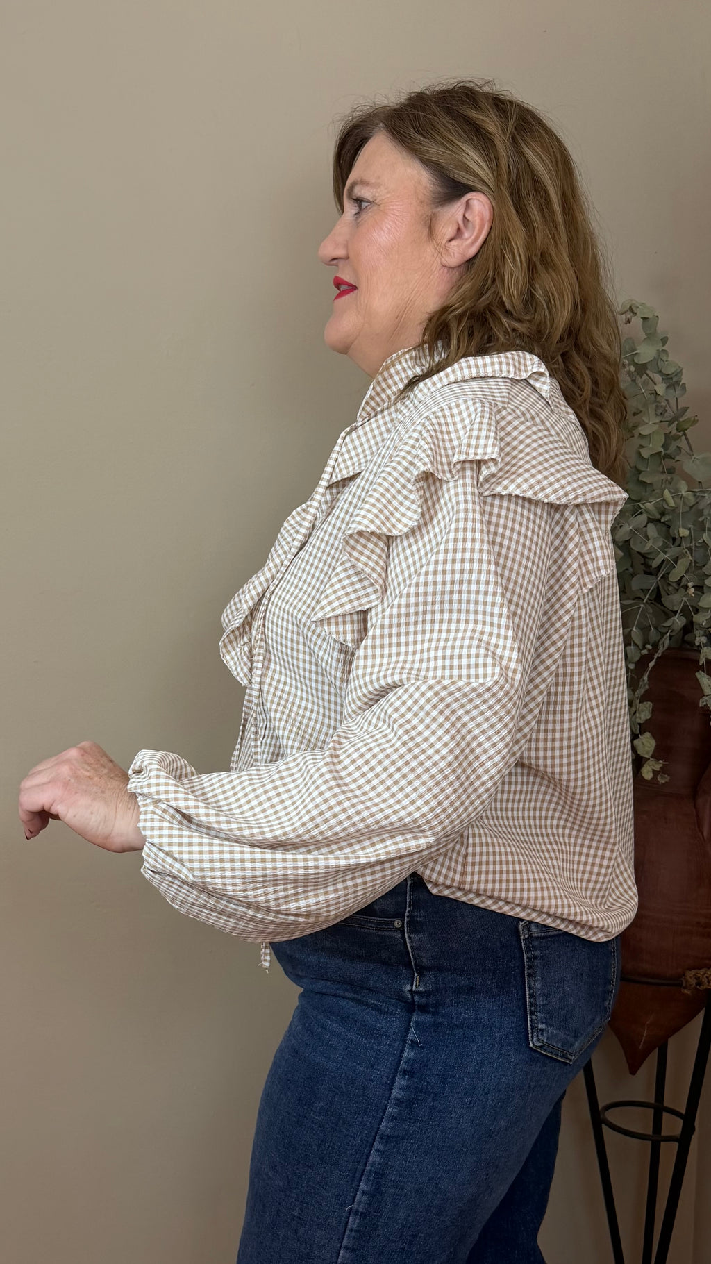 Blusa Celia beige