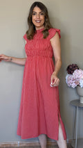 Vestido Vichy rojo