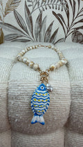 Collar pez blanco