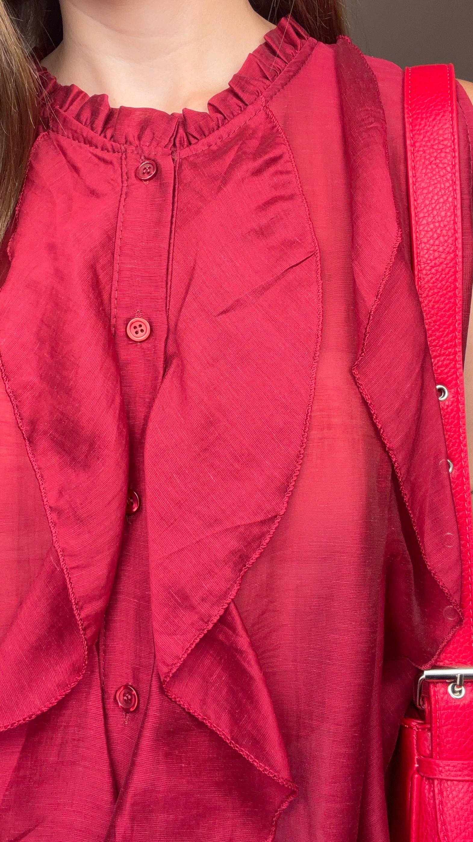 Blusa Teo granate